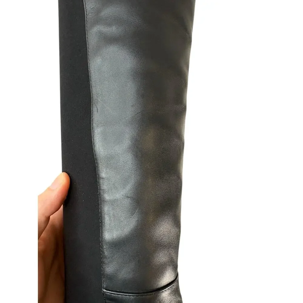 Stuart Weitzman 5050 Over The Knee Boot Leather Suede Grunge Classy Edgy Chic 6B